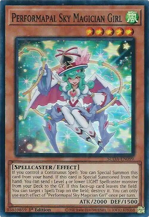 Performapal Sky Magician Girl [SUDA-EN099] Super Rare | Galactic Gamez