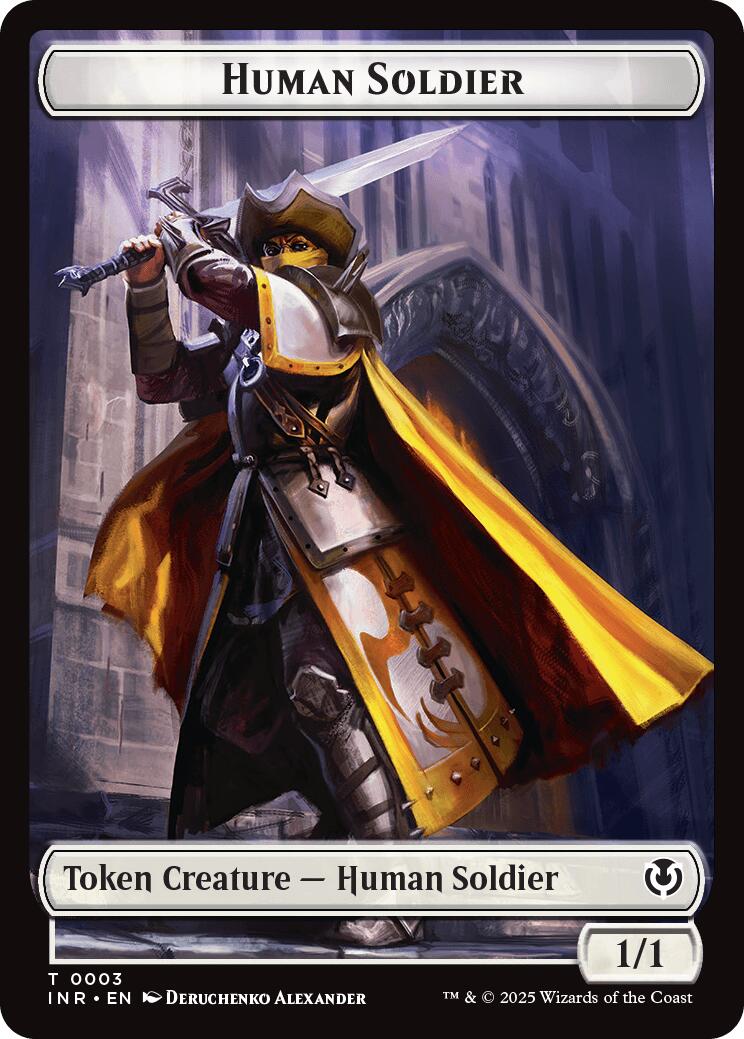 Eldrazi Horror // Human Soldier (0003) Double-Sided Token [Innistrad Remastered Tokens] | Galactic Gamez