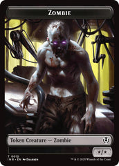 Zombie (0011) // Zombie (0012) Double-Sided Token [Innistrad Remastered Tokens] | Galactic Gamez