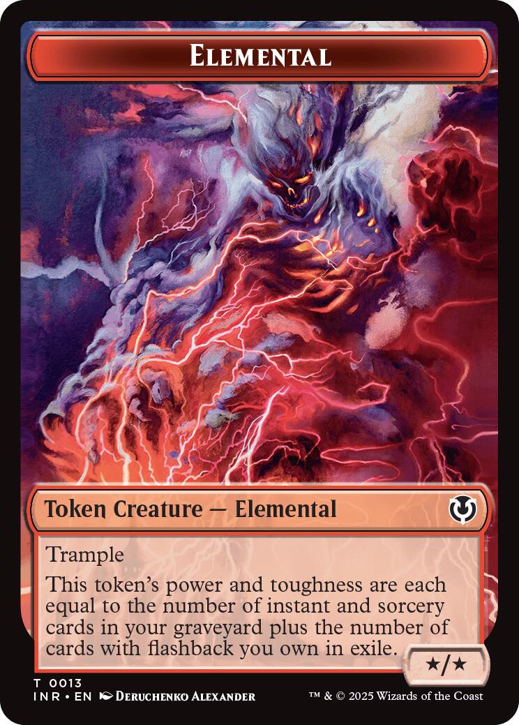 Elemental // Human (0014) Double-Sided Token [Innistrad Remastered Tokens] | Galactic Gamez