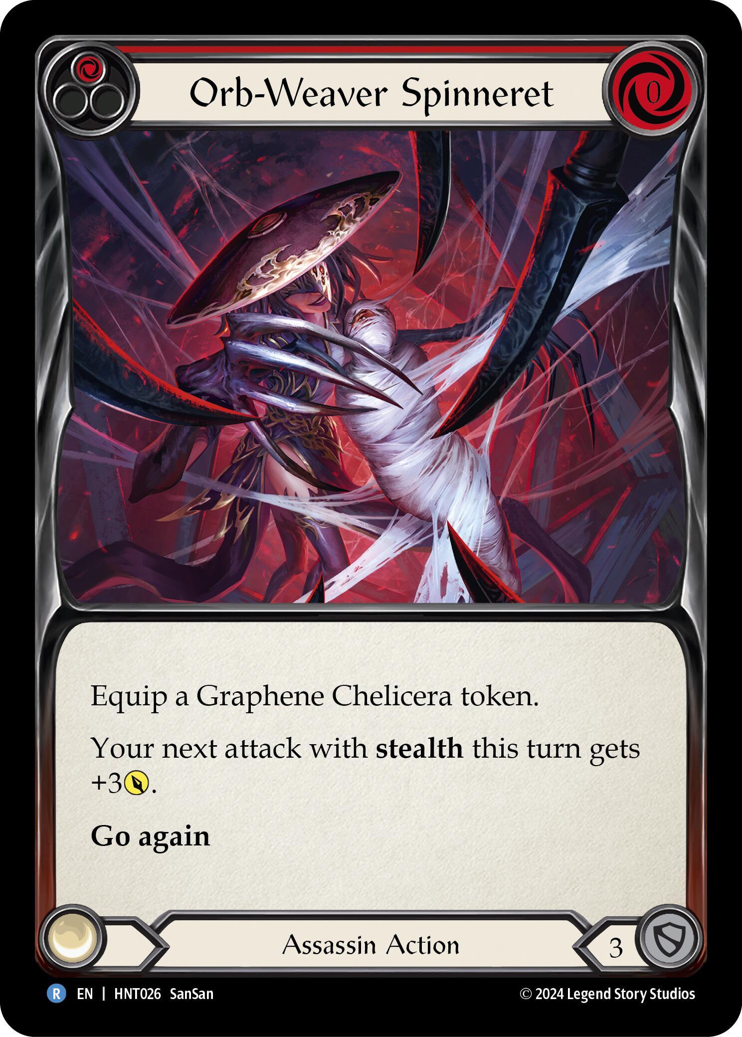 Orb-Weaver Spinneret (Red) [HNT026] (The Hunted)  Rainbow Foil | Galactic Gamez