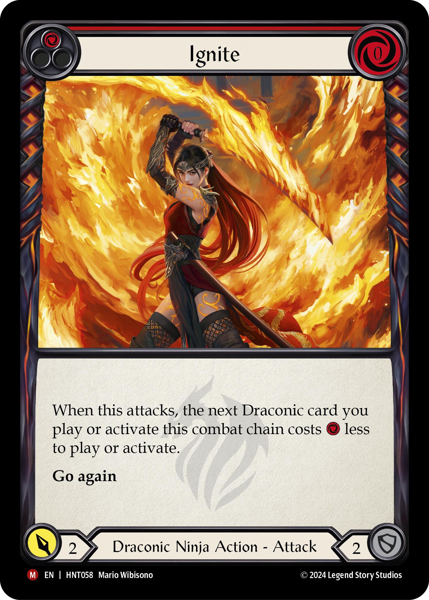 Ignite [HNT058] (The Hunted)  Rainbow Foil | Galactic Gamez