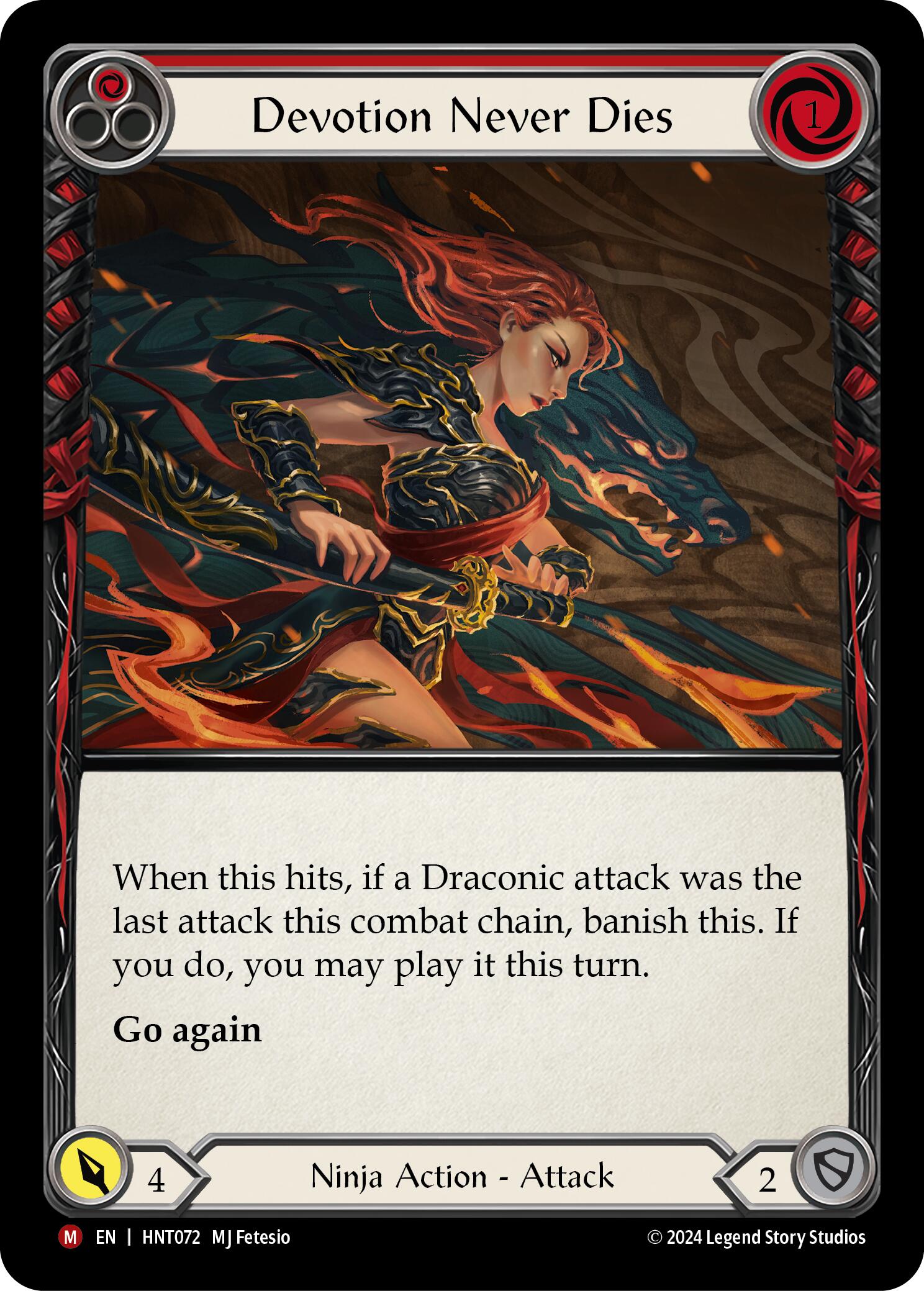 Devotion Never Dies [HNT072] (The Hunted)  Rainbow Foil | Galactic Gamez