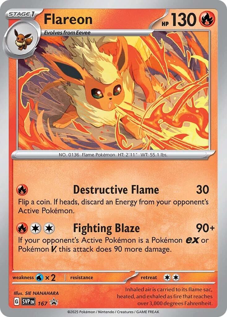 Flareon (SVP167) [Scarlet & Violet: Black Star Promos] | Galactic Gamez