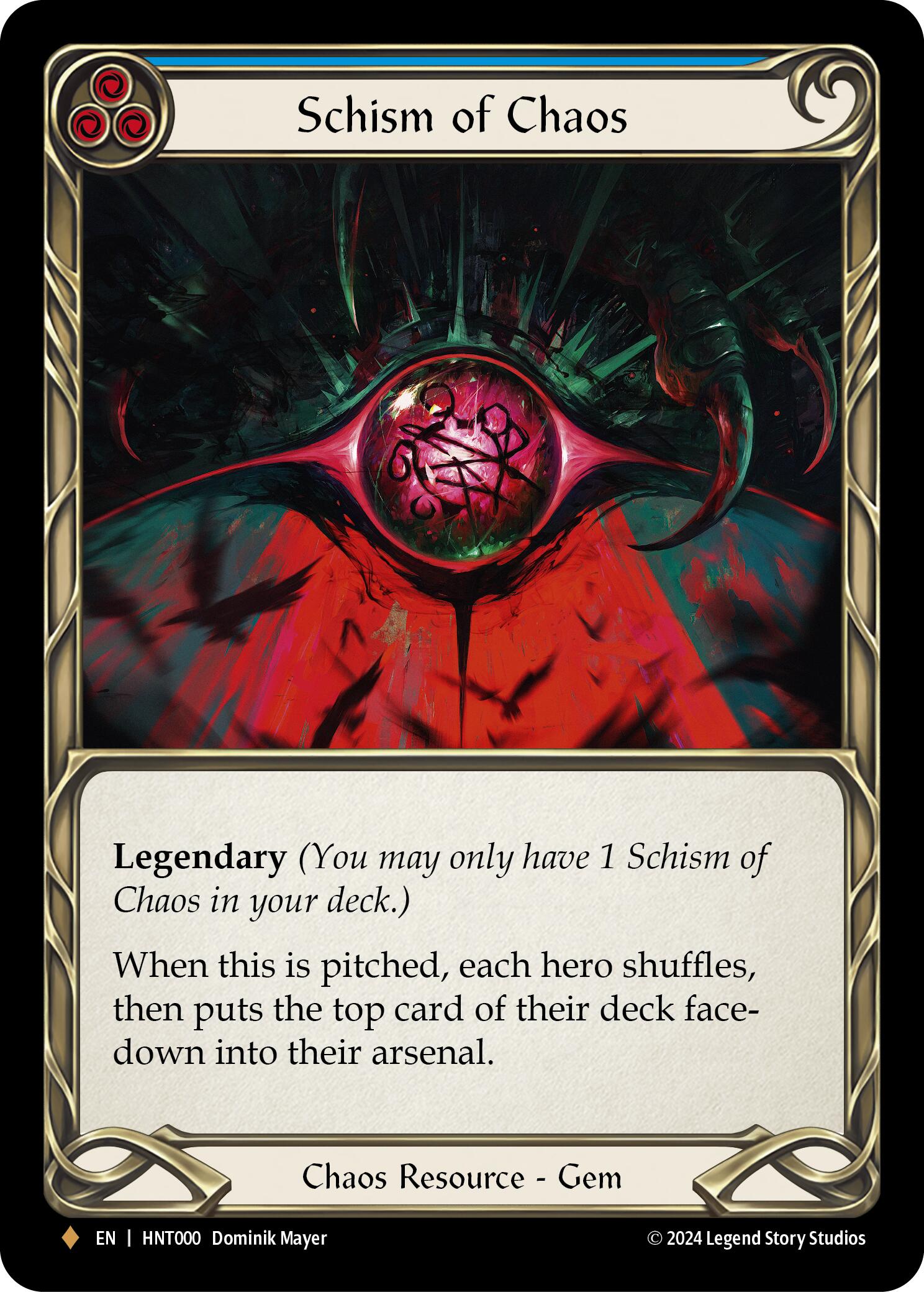 Schism of Chaos [HNT000] (The Hunted)  Rainbow Foil | Galactic Gamez