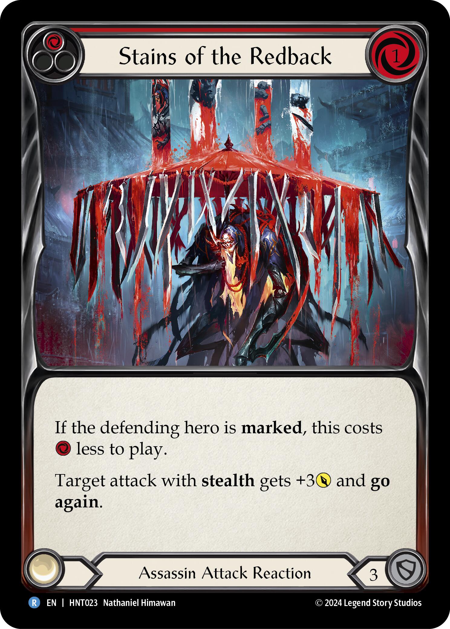 Stains of the Redback (Red) [HNT023] (The Hunted) | Galactic Gamez