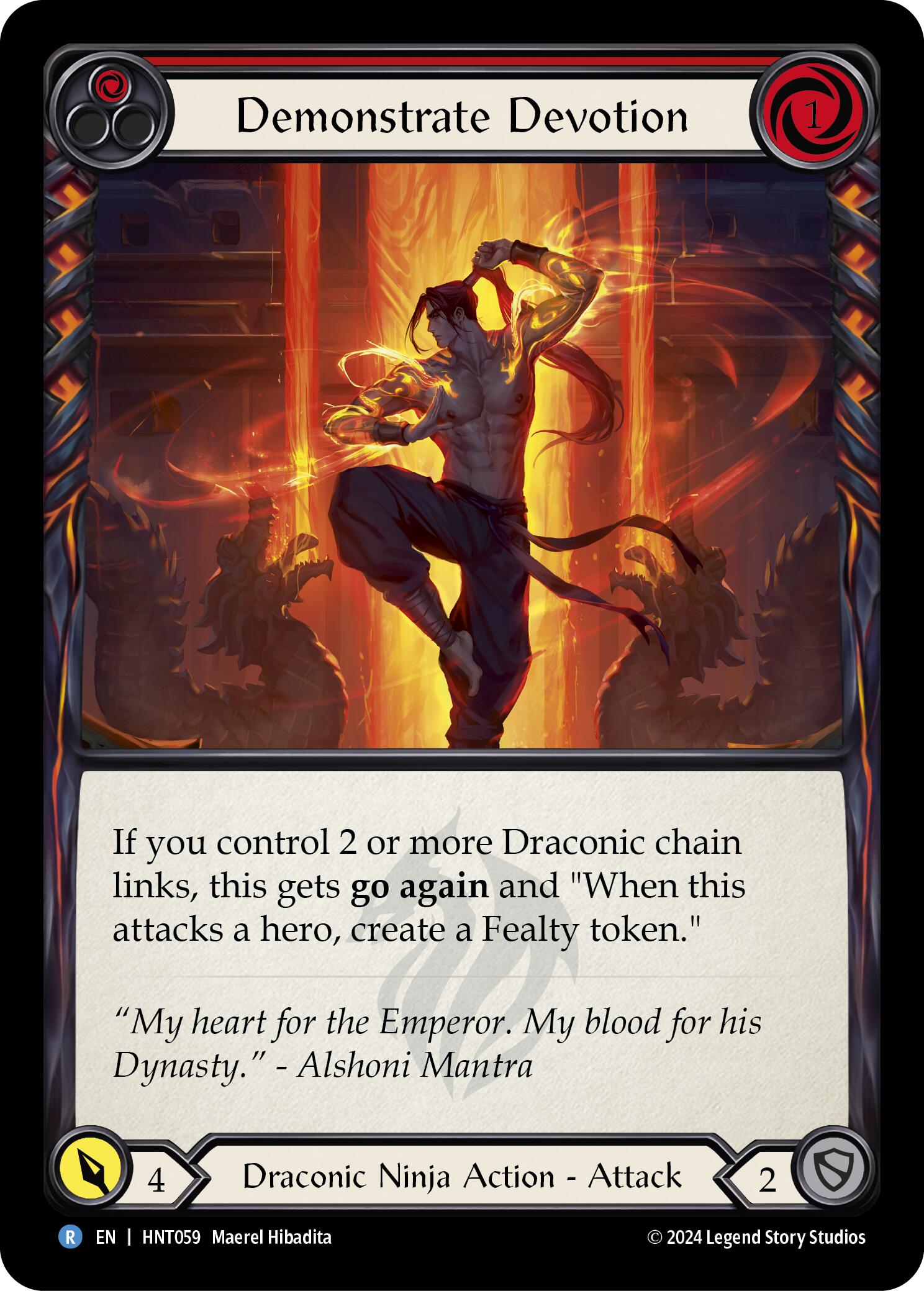 Demonstrate Devotion (Red) [HNT059] (The Hunted) | Galactic Gamez