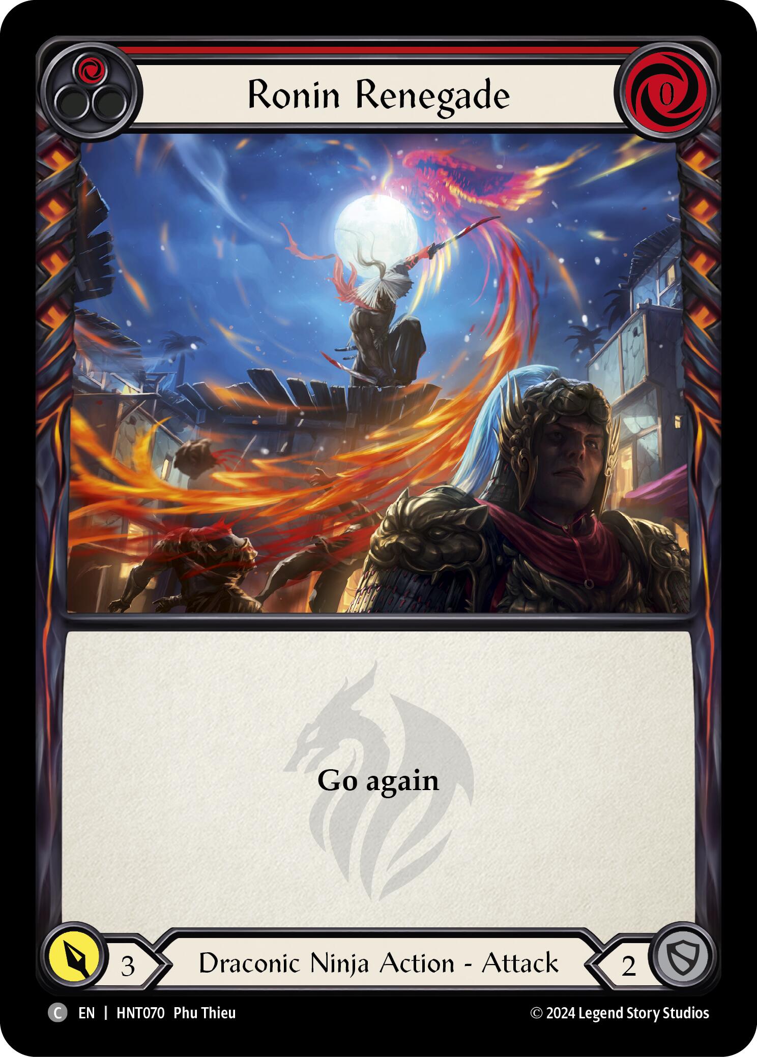 Ronin Renegade (Red) [HNT070] (The Hunted)  Rainbow Foil | Galactic Gamez