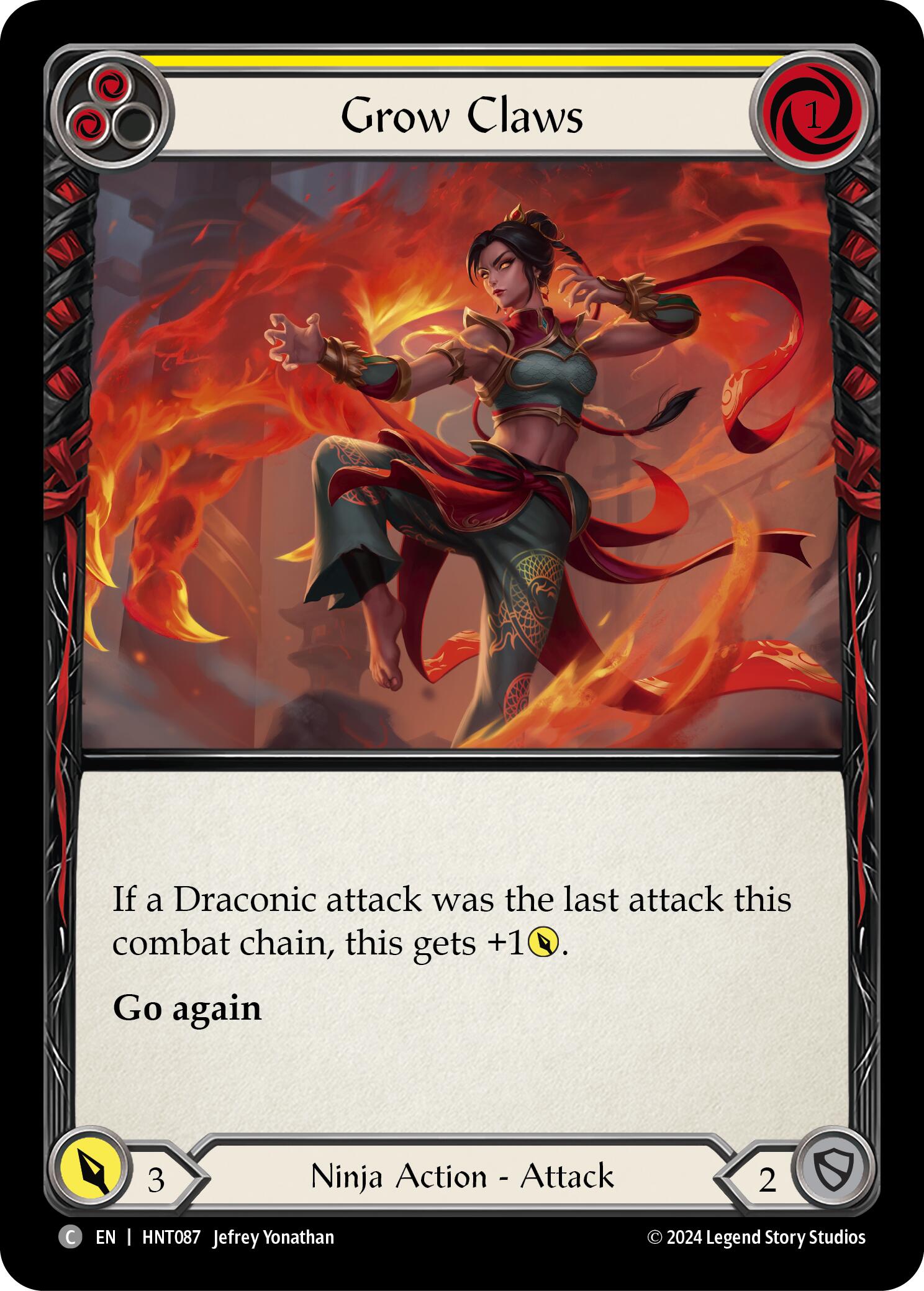 Grow Claws (Yellow) [HNT087] (The Hunted) | Galactic Gamez