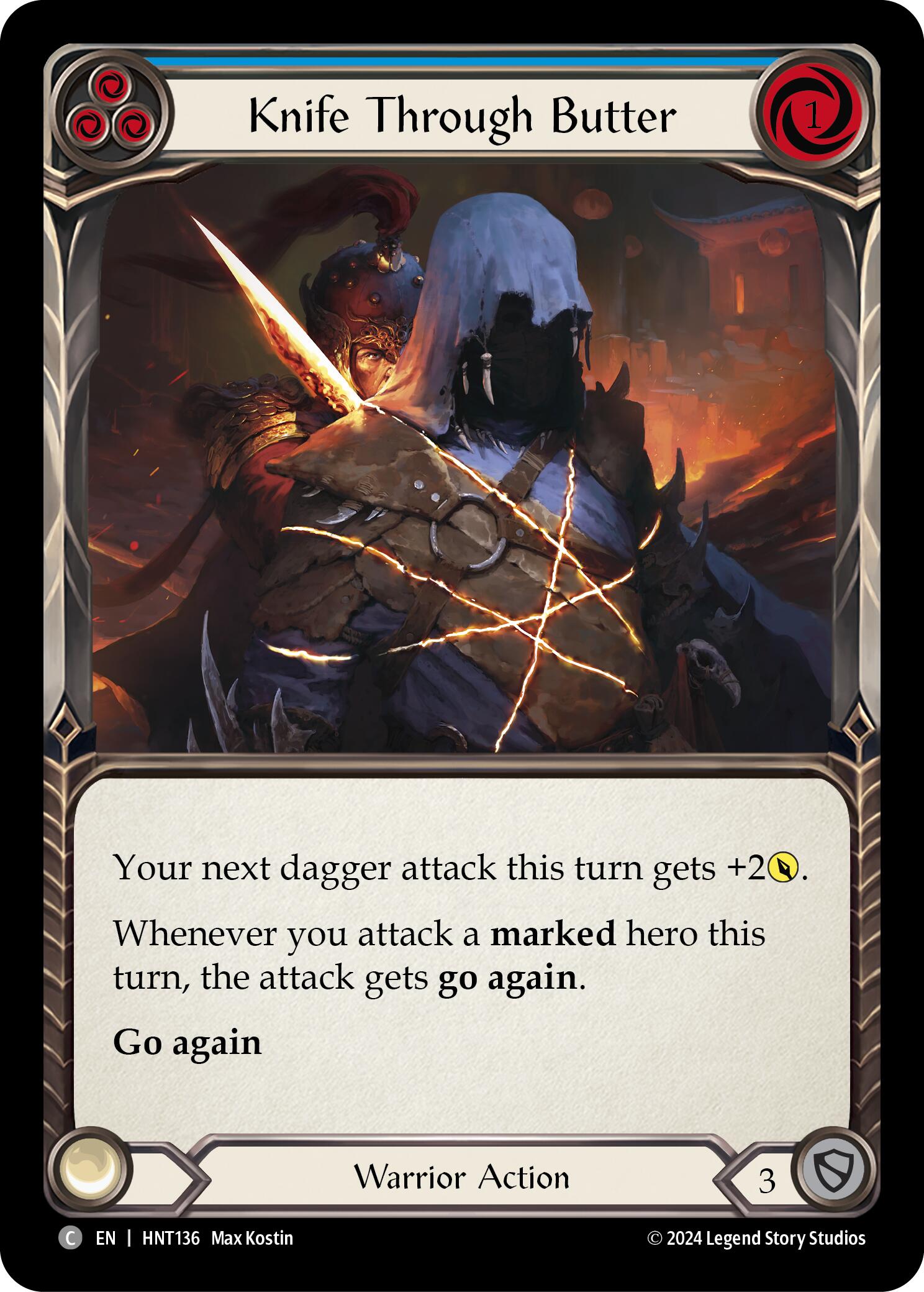 Knife through Butter (Blue) [HNT136] (The Hunted) | Galactic Gamez