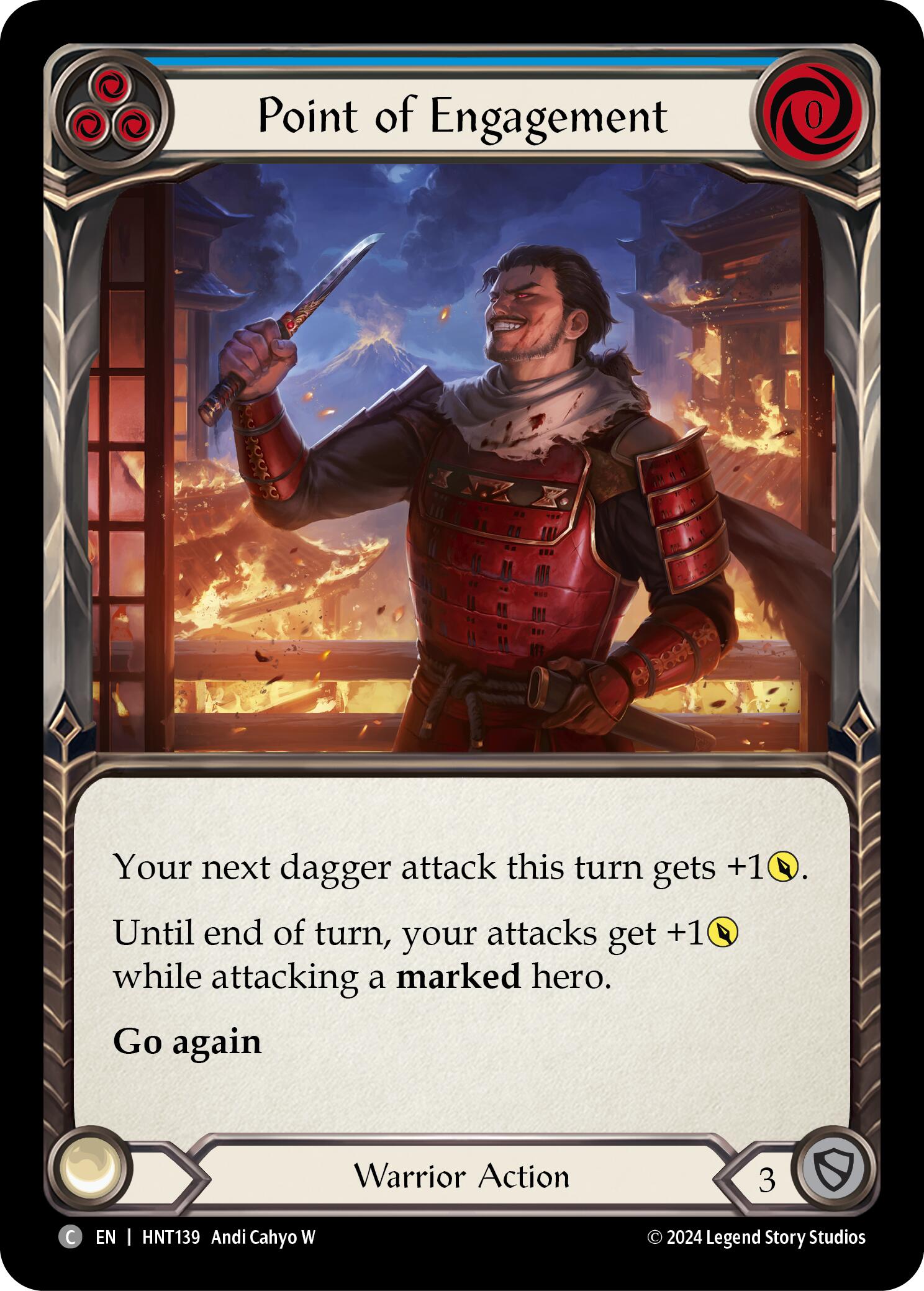 Point of Engagement (Blue) [HNT139] (The Hunted)  Rainbow Foil | Galactic Gamez