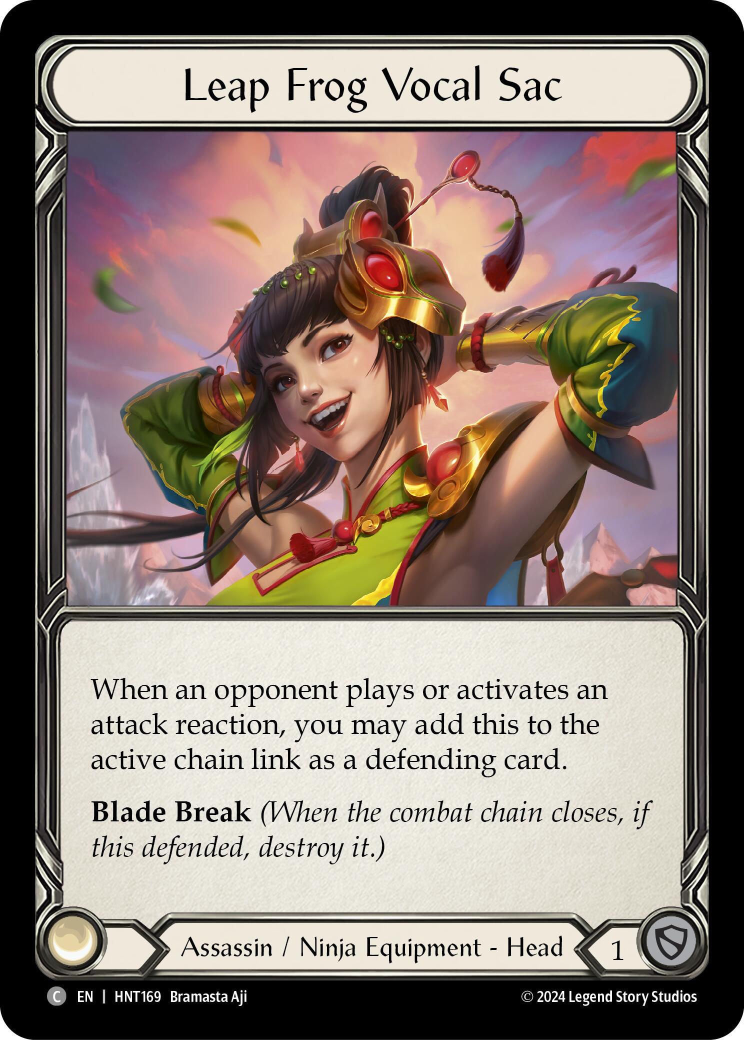 Leap Frog Vocal Sac [HNT169] (The Hunted)  Cold Foil | Galactic Gamez