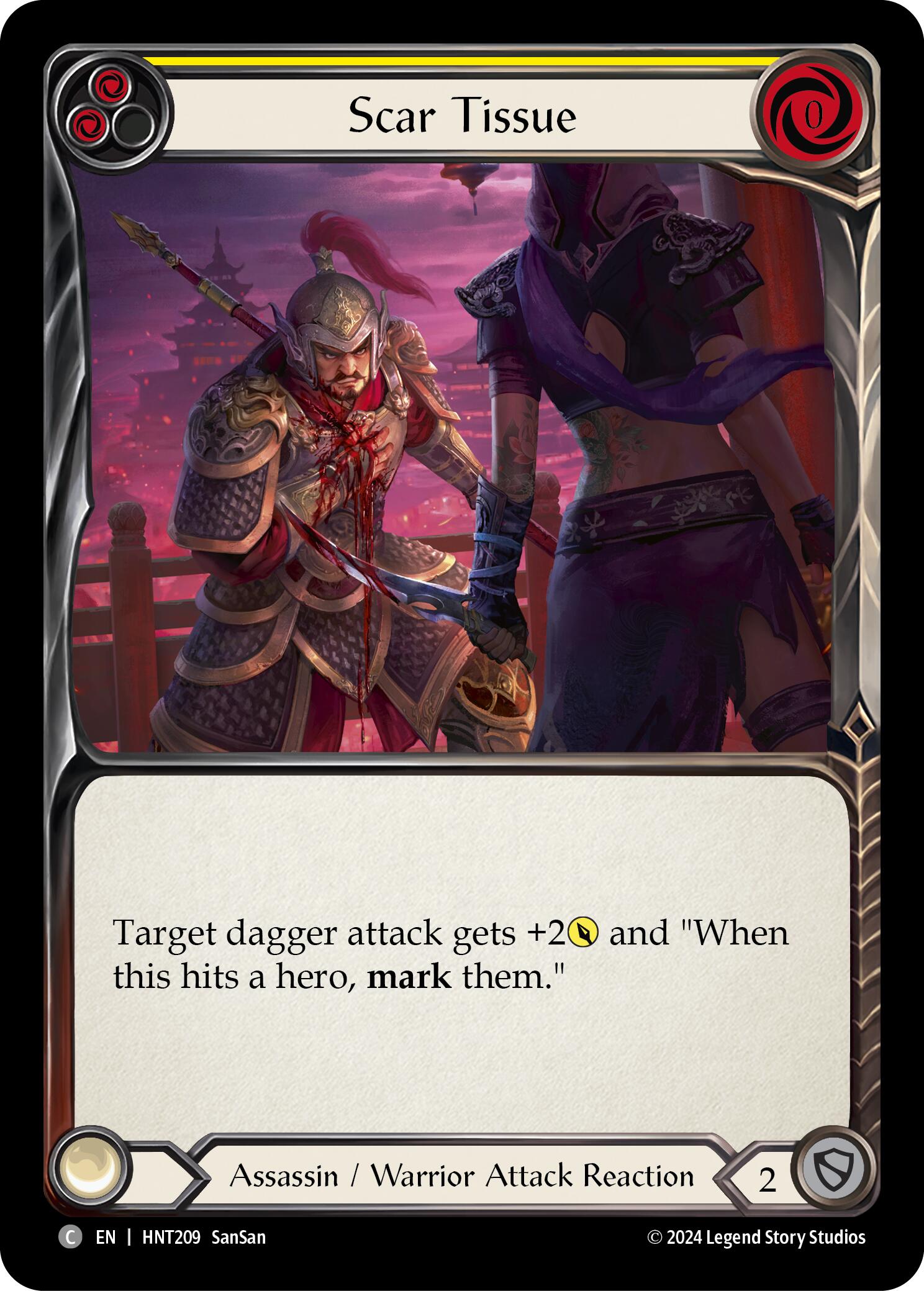 Scar Tissue (Yellow) [HNT209] (The Hunted)  Rainbow Foil | Galactic Gamez