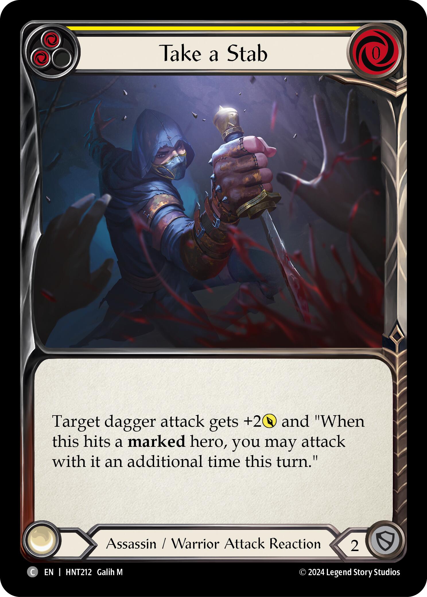 Take a Stab (Yellow) [HNT212] (The Hunted) | Galactic Gamez