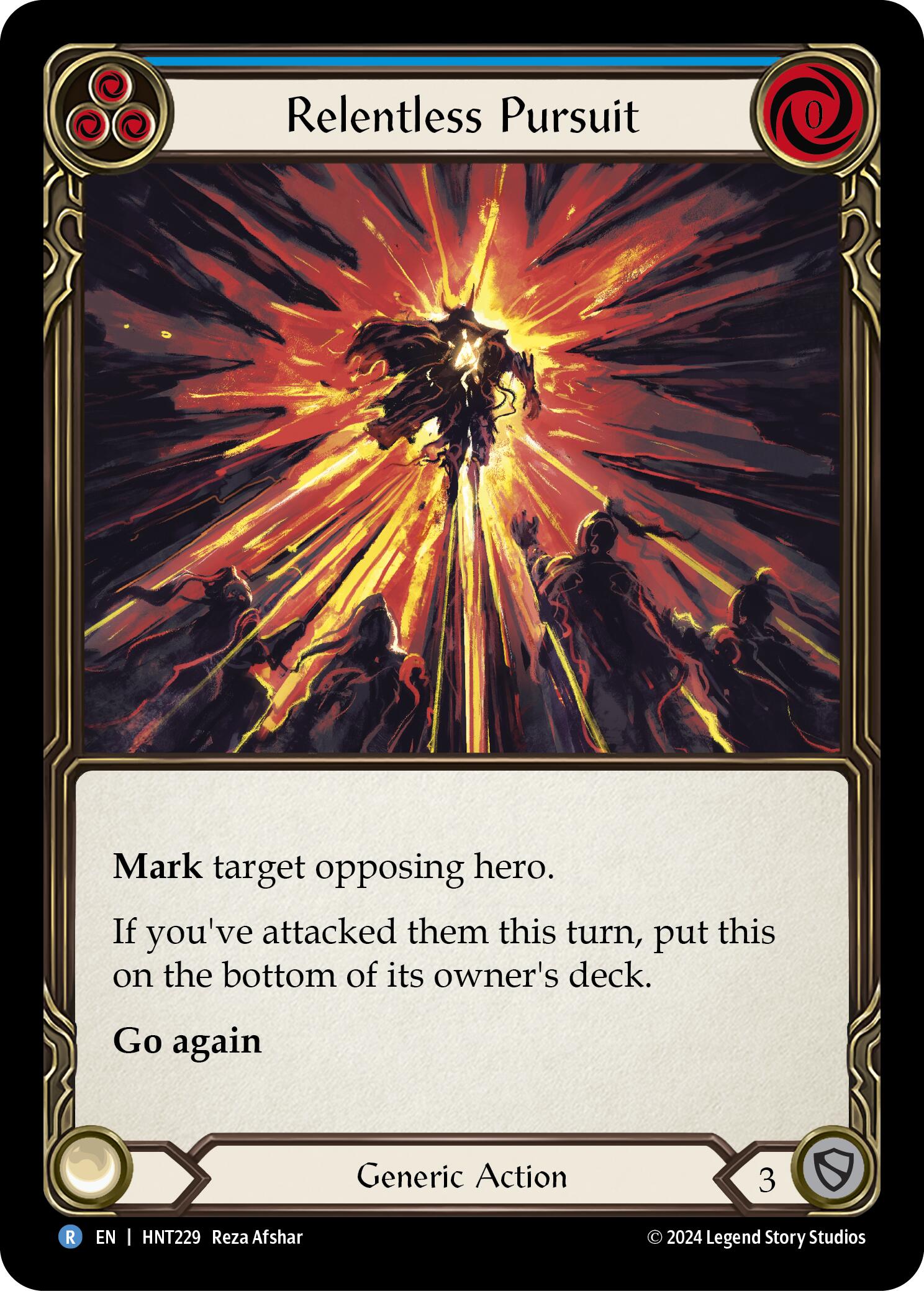 Relentless Pursuit (Blue) [HNT229] (The Hunted) | Galactic Gamez