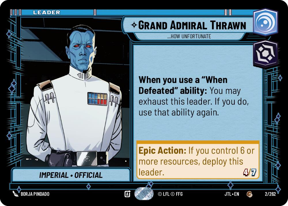 Grand Admiral Thrawn - ...How Unfortunate (2/262) (2/262) [Jump to Lightspeed] | Galactic Gamez