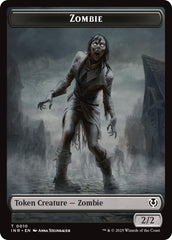 Zombie (0010) // Blood Double-Sided Token [Innistrad Remastered Tokens] | Galactic Gamez