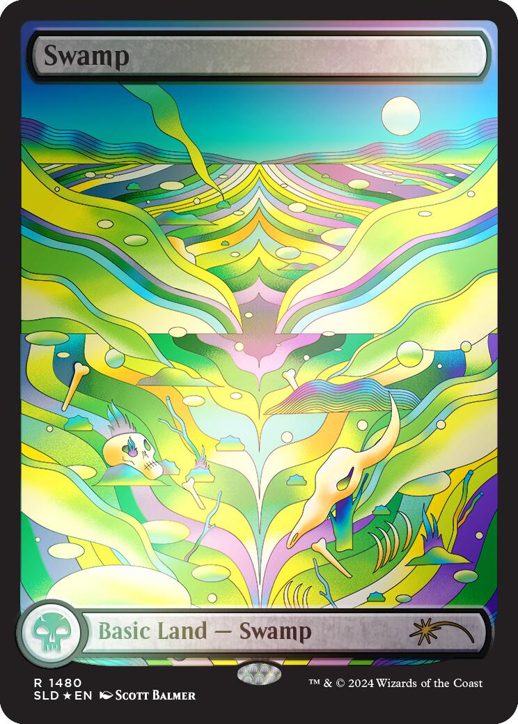 Swamp (1480) (Rainbow Foil) [Secret Lair Drop Series] | Galactic Gamez