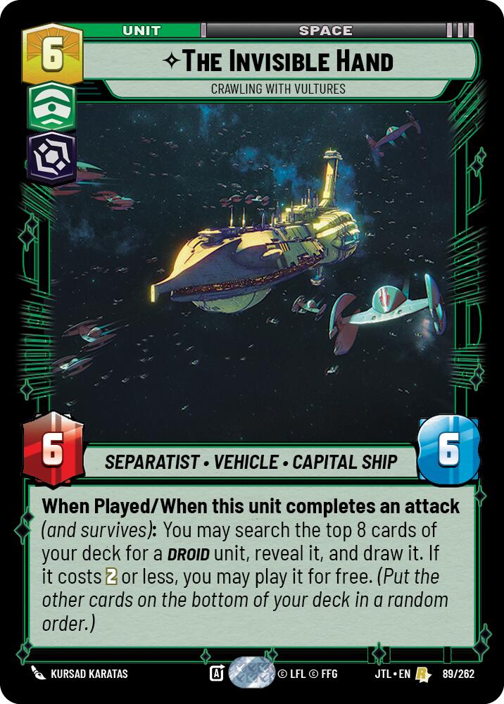 The Invisible Hand - Crawling With Vultures (089/262) (089/257) [Jump to Lightspeed] | Galactic Gamez