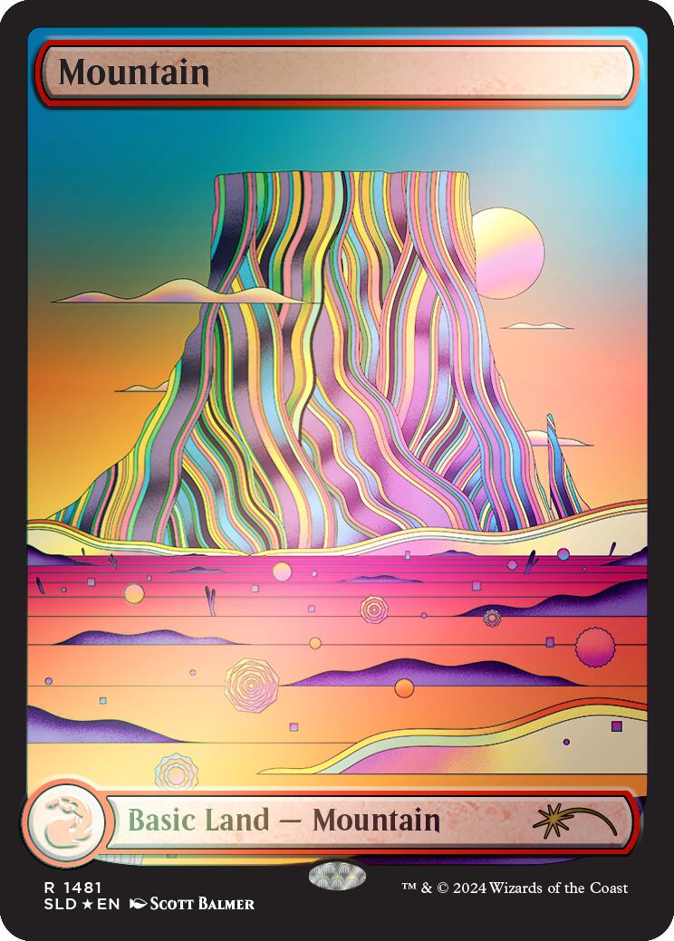 Mountain (1481) (Rainbow Foil) [Secret Lair Drop Series] | Galactic Gamez