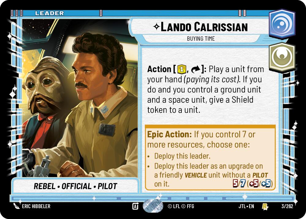 Lando Calrissian - Buying Time (003/262) (003/257) [Jump to Lightspeed] | Galactic Gamez