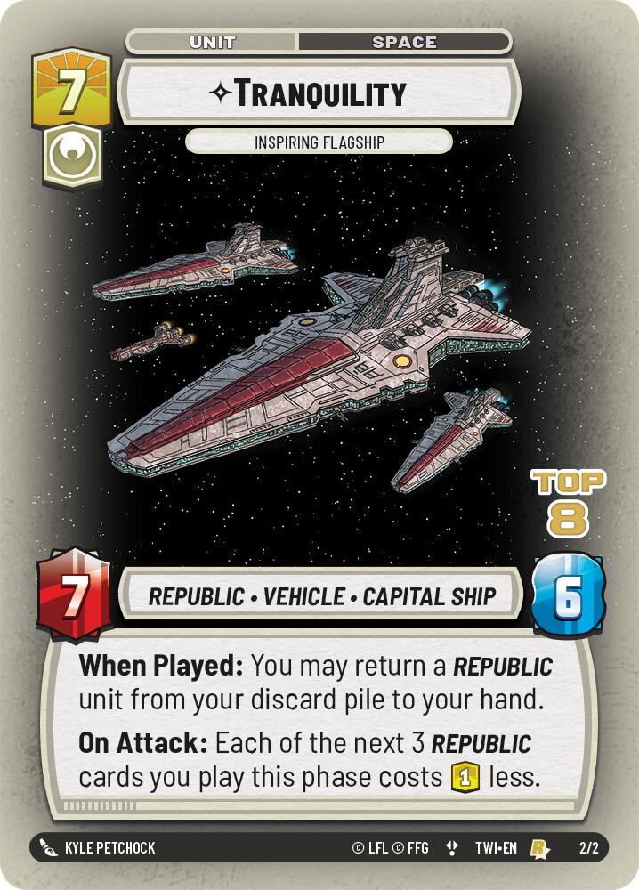 Tranquility - Inspiring Flagship (2/2) (Top 8) (2/2) [Store Showdown Promos] | Galactic Gamez