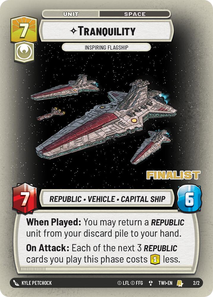 Tranquility - Inspiring Flagship (2/2) (Finalist) (2/2) [Store Showdown Promos] | Galactic Gamez