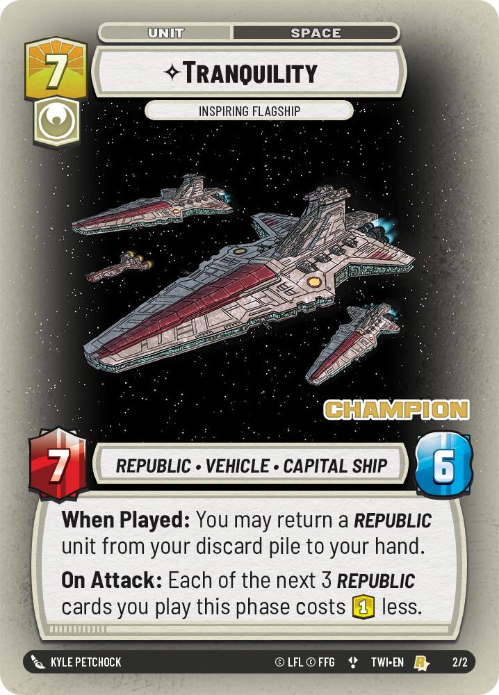 Tranquility - Inspiring Flagship (2/2) (Champion) (2/2) [Store Showdown Promos] | Galactic Gamez