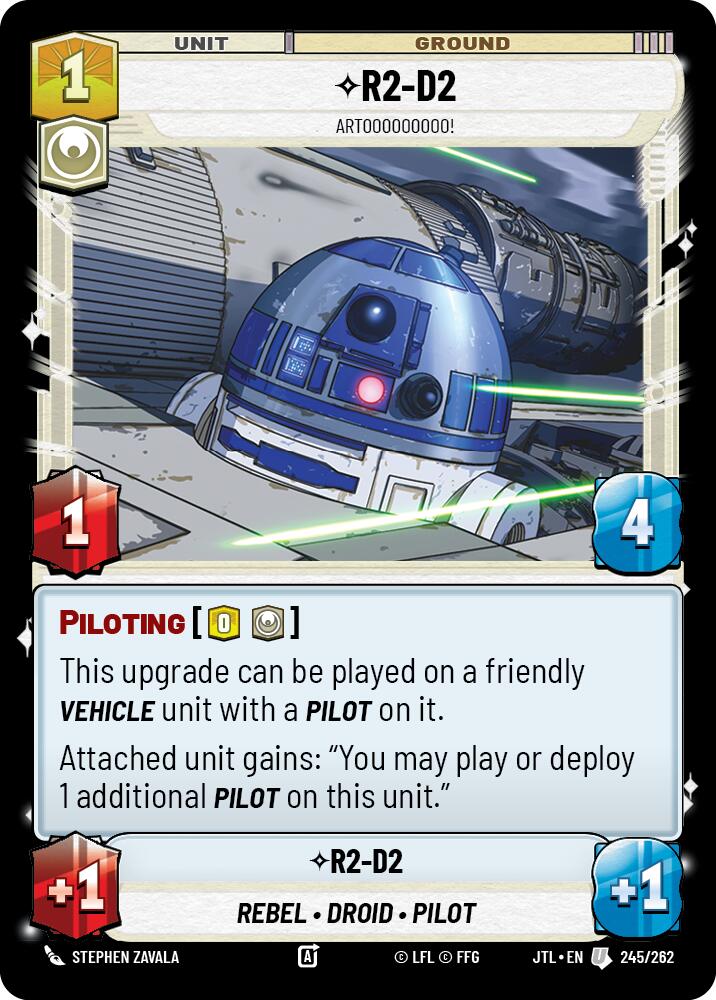 R2-D2 - Artooooooooo! (245/262) (245/257) [Jump to Lightspeed] | Galactic Gamez