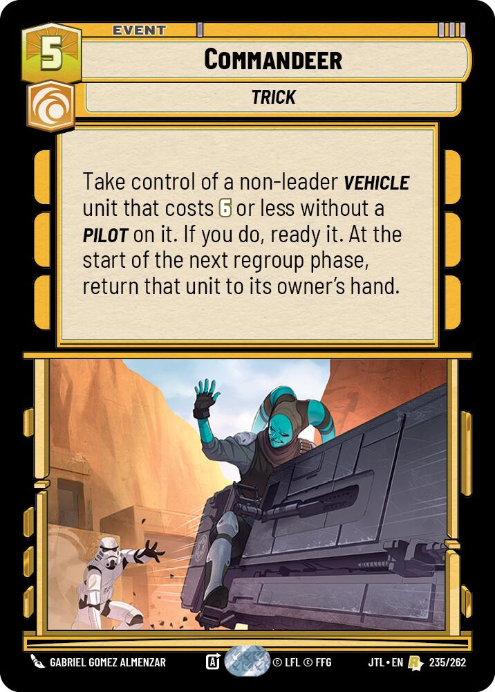 Commandeer (235/262) (235/257) [Jump to Lightspeed] | Galactic Gamez