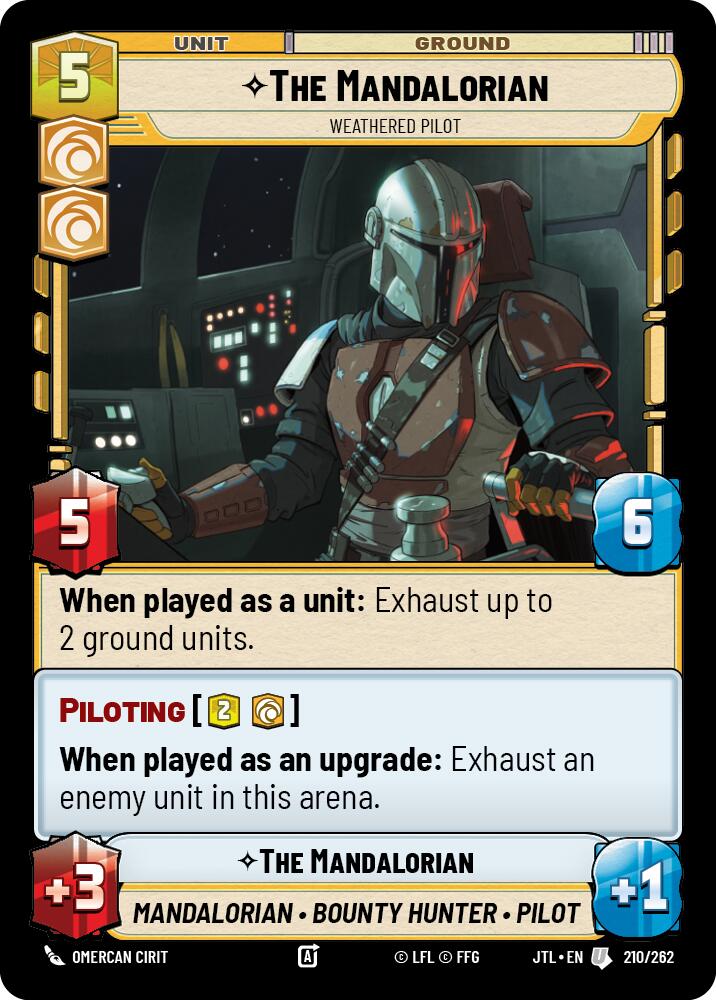 The Mandalorian - Weathered Pilot (210/262) (210/257) [Jump to Lightspeed] | Galactic Gamez