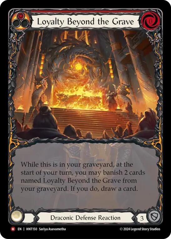 Loyalty Beyond the Grave (Extended Art) [HNT150] (The Hunted)  Rainbow Foil | Galactic Gamez