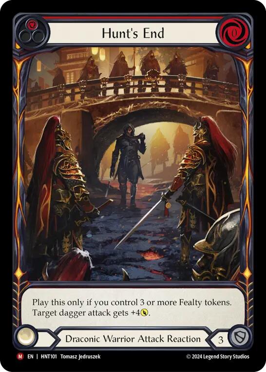 Hunt's End (Extended Art) [HNT101] (The Hunted)  Rainbow Foil | Galactic Gamez