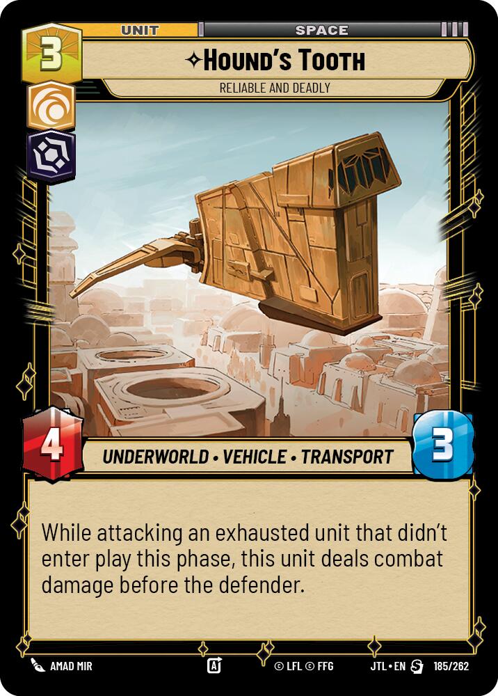 Hound's Tooth - Reliable and Deadly (185/262) (185/257) [Jump to Lightspeed] | Galactic Gamez