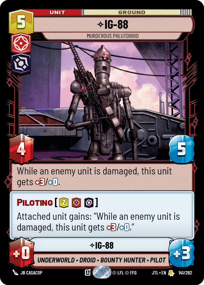 IG-88 - Murderous Phlutdroid (141/262) (141/257) [Jump to Lightspeed] | Galactic Gamez
