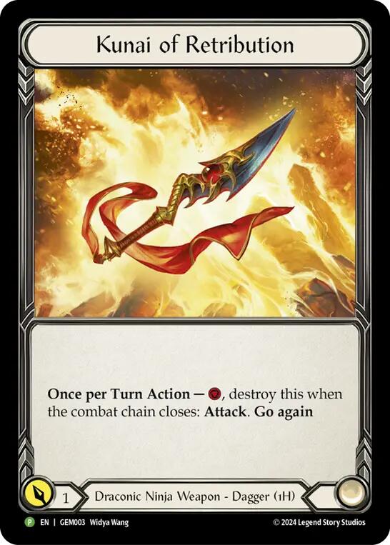 Kunai of Retribution [GEM003] (GEM Pack 1)  Cold Foil | Galactic Gamez