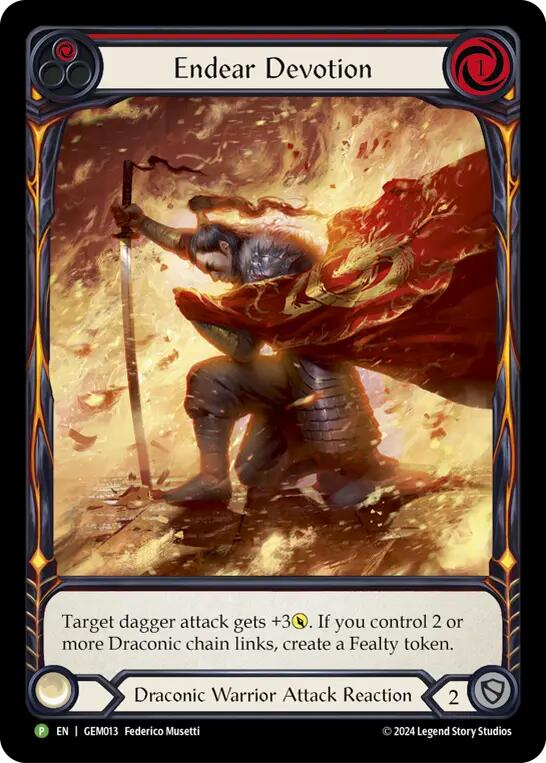 Endear Devotion [GEM013] (GEM Pack 1)  Rainbow Foil | Galactic Gamez