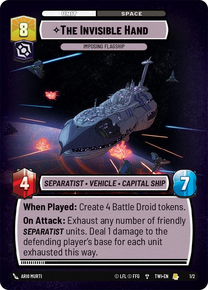 The Invisible Hand - Imposing Flagship (1/2) (Store Showdown) (1/2) [Twilight of the Republic Promos] | Galactic Gamez