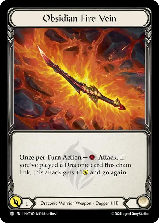 Obsidian Fire Vein // Kunai of Retribution [HNT100//HNT056] (The Hunted) | Galactic Gamez
