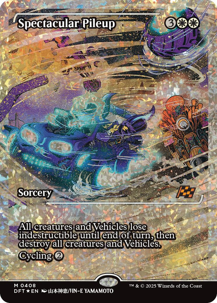 Spectacular Pileup (Showcase Fracture Foil) (Japanese) [Aetherdrift] | Galactic Gamez