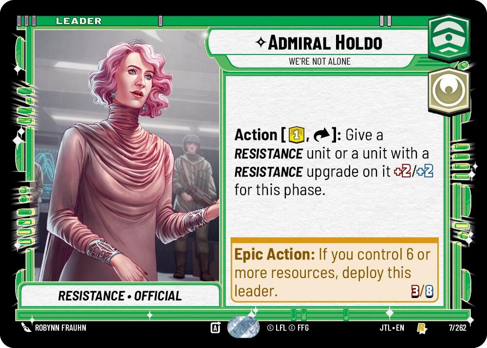 Admiral Holdo - We're Not Alone (007/262) (007/257) [Jump to Lightspeed] | Galactic Gamez