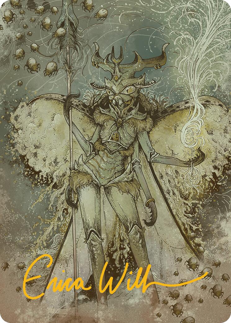 Aatchik, Emerald Radian Art Card (6/54) (Gold-Stamped Signature) [Aetherdrift Art Series] | Galactic Gamez