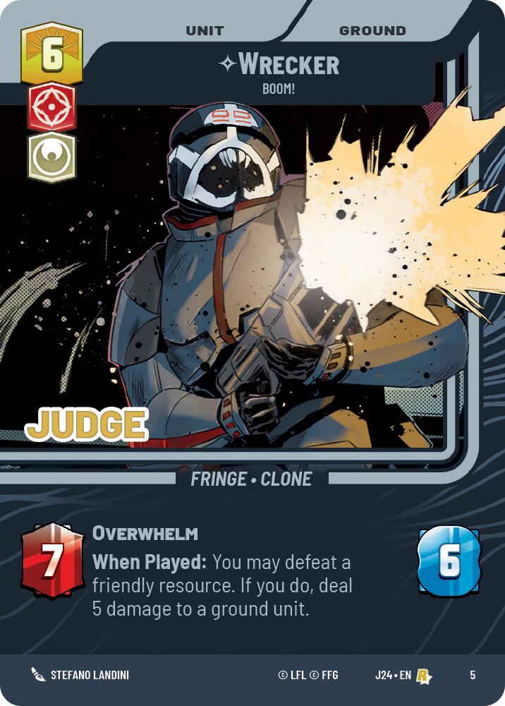 Wrecker - Boom! (5) (5) [Judge Promos] | Galactic Gamez