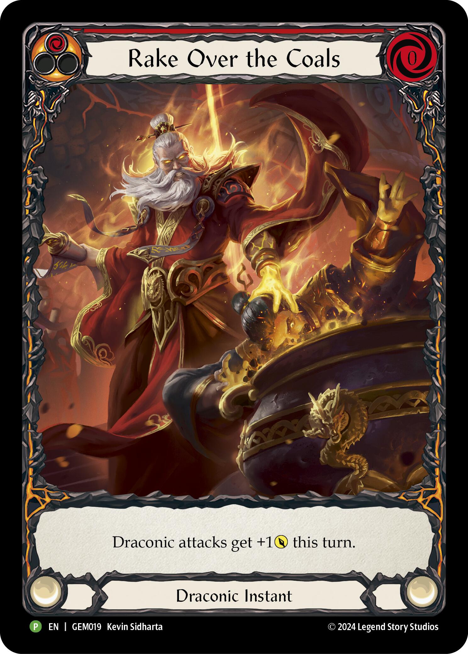 Rake Over the Coals (Red) [GEM019] (GEM Pack 1)  Rainbow Foil | Galactic Gamez