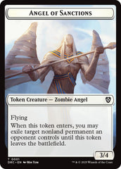 Angel of Sanctions // Zombie (0003) Double-Sided Token [Aetherdrift Tokens] | Galactic Gamez