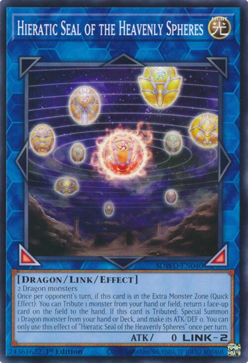 Hieratic Seal of the Heavenly Spheres [SDWD-EN040] Common | Galactic Gamez