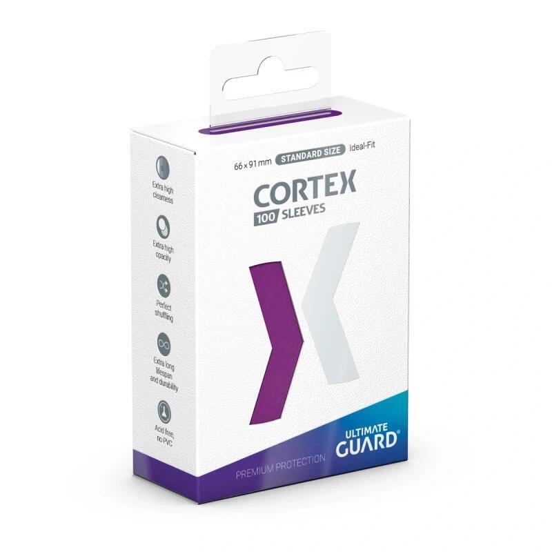 Cortex Sleeves Standard Size - Glossy Purple (100ct.) - Ultimate Guard Card Sleeves | Galactic Gamez