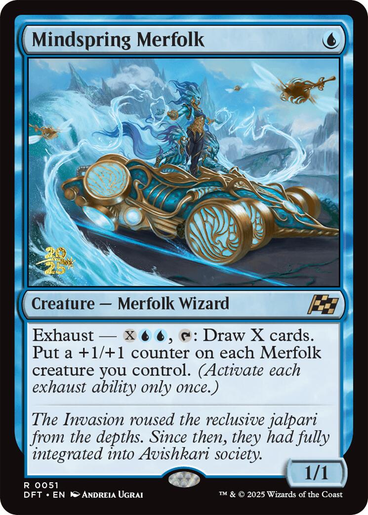 Mindspring Merfolk [Aetherdrift Prerelease Promos] | Galactic Gamez