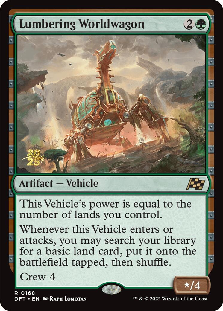 Lumbering Worldwagon [Aetherdrift Prerelease Promos] | Galactic Gamez