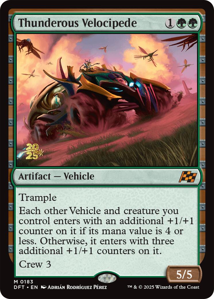 Thunderous Velocipede [Aetherdrift Prerelease Promos] | Galactic Gamez